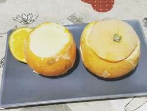 Naranjas heladas sin gluten